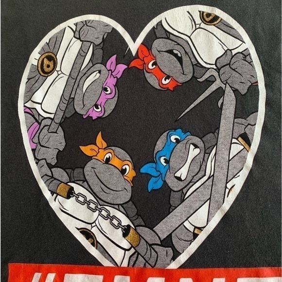 𝅺vintage Teenage Mutant Ninja Turtles Nickelodeon Graphic Tee Shirt Size Small - Picture 2 of 6